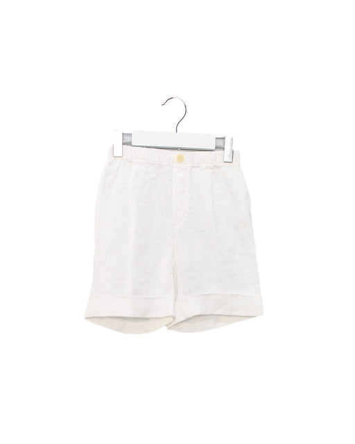 A White Shorts from Il Gufo in size 4T for girl. (Front View)