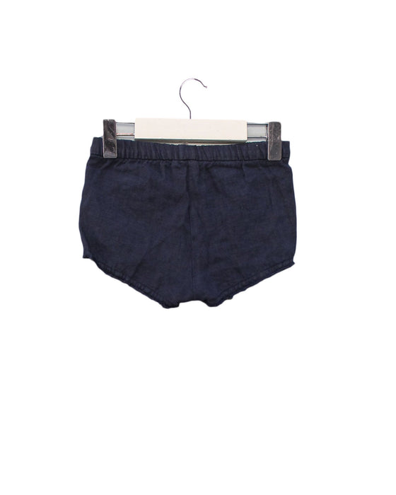 A Navy Shorts from Il Gufo in size 2T for girl. (Back View)
