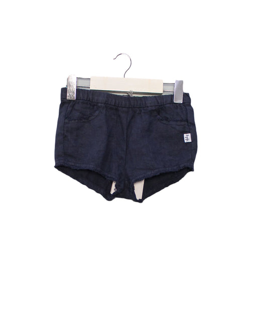 A Navy Shorts from Il Gufo in size 2T for girl. (Front View)