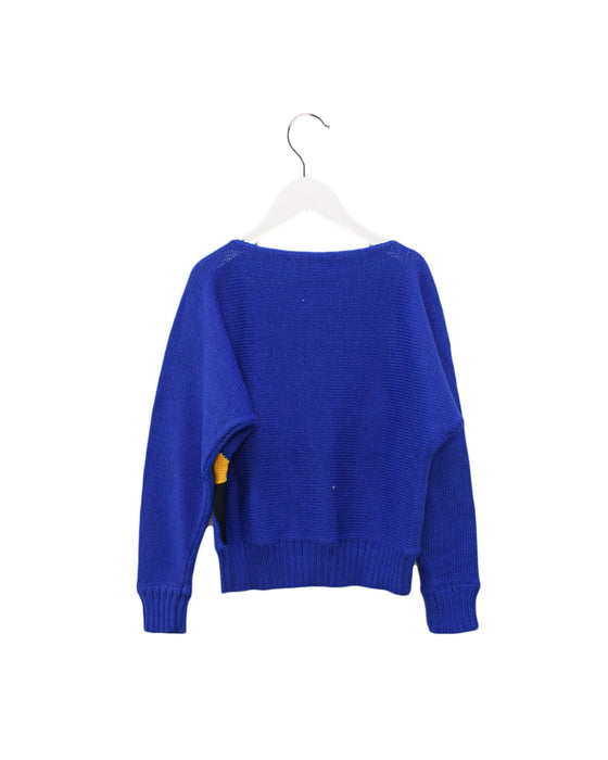A Blue Knit Sweaters from Cabbages & Kings in size 4T for girl. (Back View)