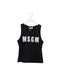 A Black Sleeveless Tops from MSGM in size 6T for boy. (Front View)