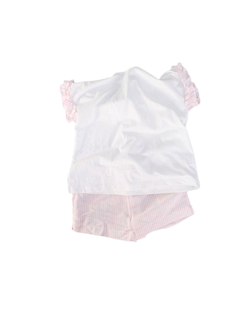 A Pink Shorts from Il Gufo in size 4T for girl. (Front View)