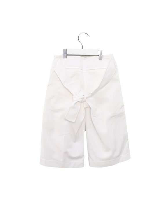 A White Casual Pants from I Pinco Pallino in size 6T for girl. (Back View)