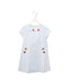 A Blue Short Sleeve Dresses from I Pinco Pallino in size 6T for girl. (Front View)