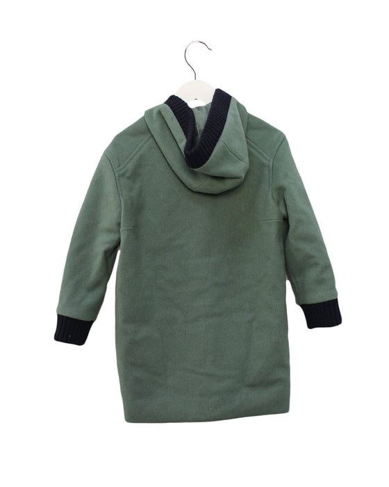 A Green Coats from Marni in size 6T for girl. (Back View)