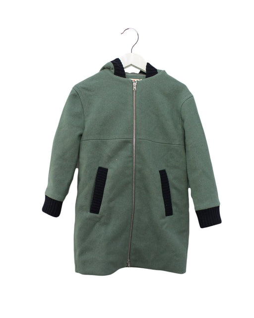A Green Coats from Marni in size 6T for girl. (Front View)