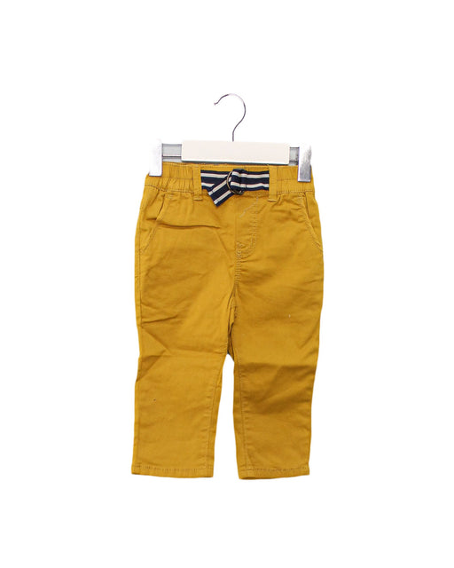 A Yellow Casual Pants from Catimini in size 6-12M for girl. (Front View)