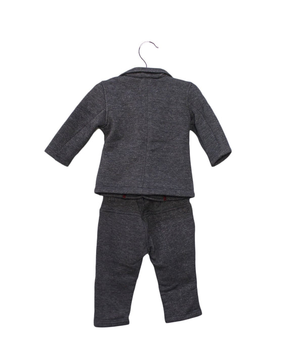 A Grey Pants Sets from Jean Bourget in size 3-6M for boy. (Back View)