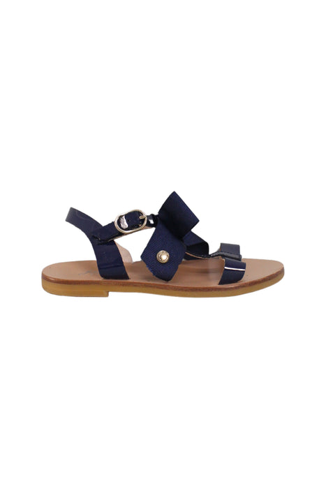 A Navy Sandals from Jacadi in size 3T for girl. (Back View)