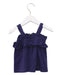A Navy Sleeveless Tops from Lili Gaufrette in size 3T for girl. (Back View)