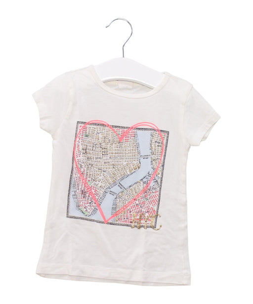 A Ivory Short Sleeve T Shirts from Crewcuts in size 18-24M for girl. (Front View)