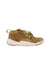 A Beige Slip Ons from Clarks in size 5T for boy. (Back View)