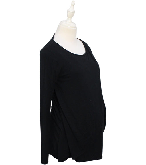 A Black Long Sleeve Tops from Ingrid & Isabel in size XS for maternity. (Front View)