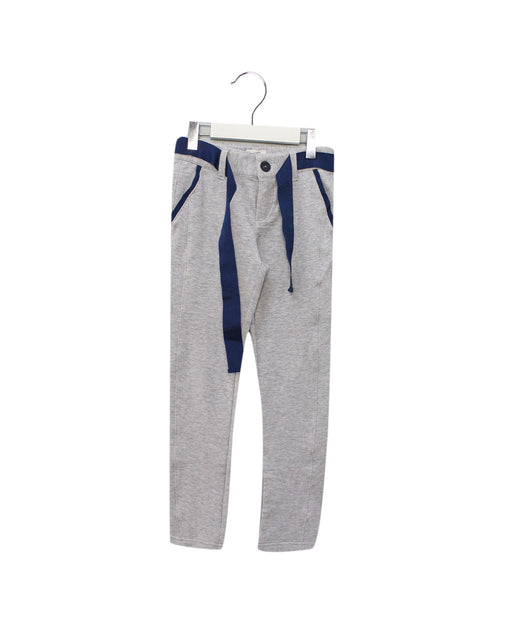 A Grey Casual Pants from Jean Bourget in size 6T for girl. (Front View)
