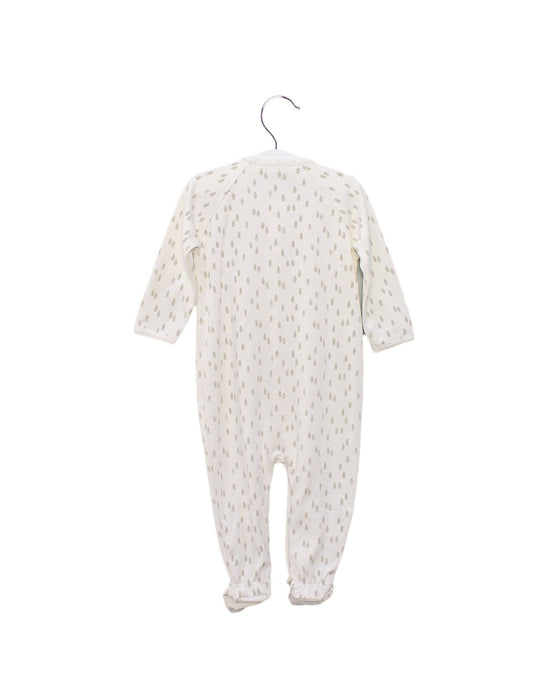 A Ivory Long Sleeve Jumpsuits from Message in the Bottle in size 6-12M for boy. (Back View)