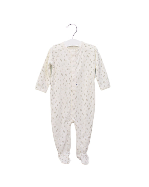 A Ivory Long Sleeve Jumpsuits from Message in the Bottle in size 6-12M for boy. (Front View)