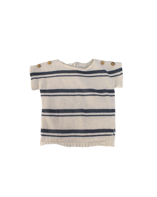 A Ivory Short Sleeve Tops from Message in the Bottle in size 0-3M for boy. (Front View)