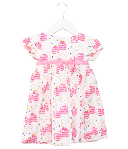 A White Short Sleeve Dresses from Rachel Riley in size 6-12M for girl. (Front View)