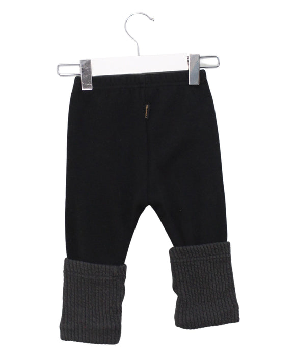 A Black Casual Pants from Organic Mom in size 6-12M for girl. (Back View)