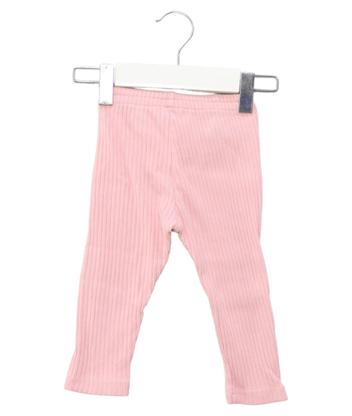A Pink Leggings from Organic Mom in size 12-18M for girl. (Front View)