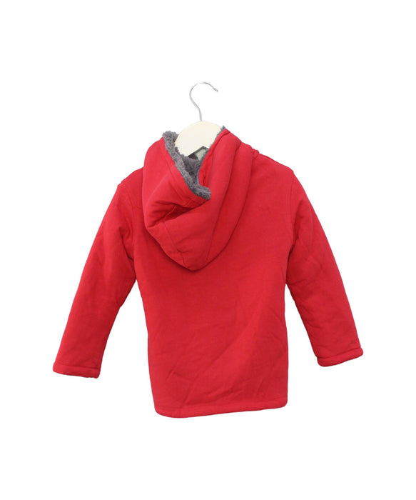 A Red Lightweight Jackets from La Compagnie des Petits in size 4T for girl. (Back View)