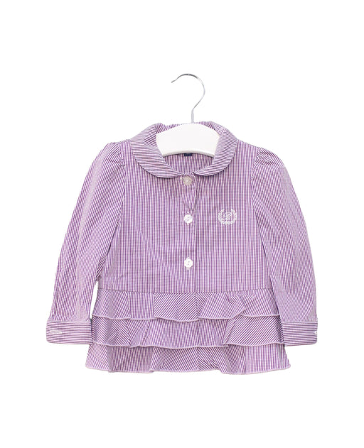 A Purple Shirts from Nicholas & Bears in size 6-12M for girl. (Front View)