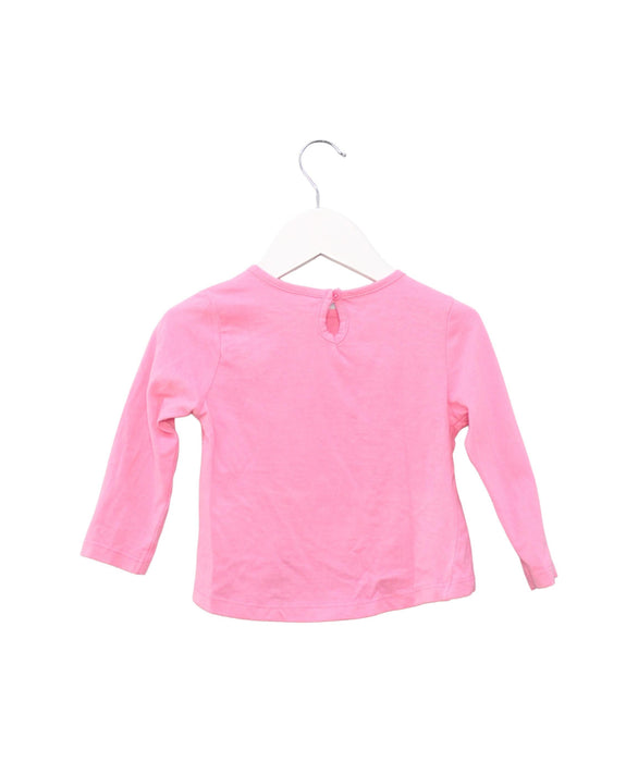 A Pink Long Sleeve Tops from DKNY in size 12-18M for girl. (Back View)