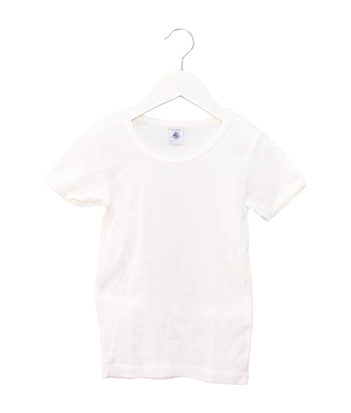 A White Short Sleeve T Shirts from Petit Bateau in size 8Y for girl. (Front View)