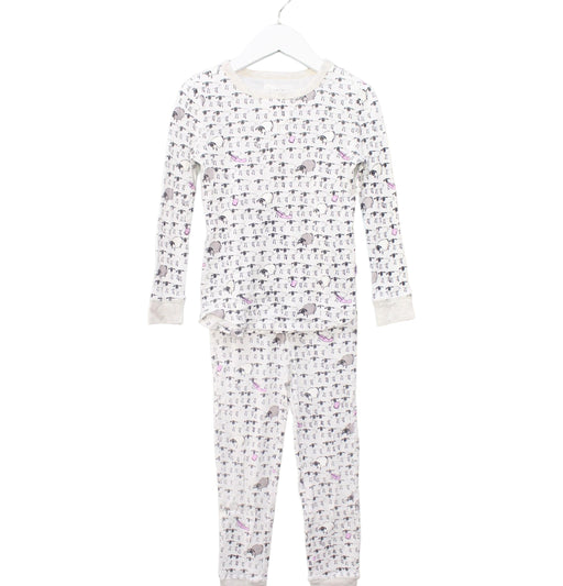 A White Pyjama Sets from Crewcuts in size 5T for girl. (Front View)