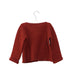 A Red Cardigans from Les Enfantines in size 3T for girl. (Back View)