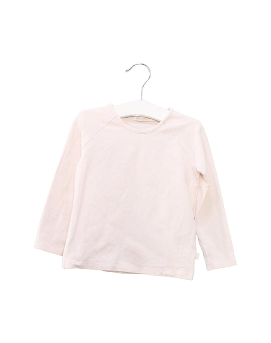 A Pink Long Sleeve Tops from Les Enfantines in size 18-24M for girl. (Front View)