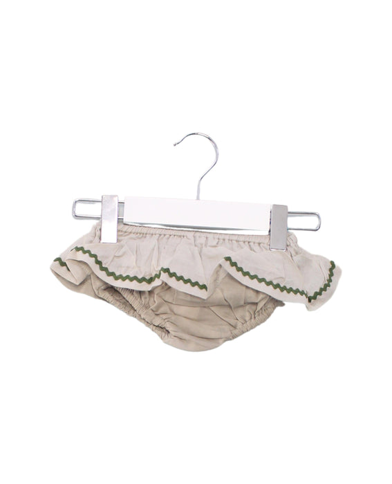 A Grey Bloomers from Les Enfantines in size 0-3M for girl. (Front View)