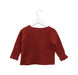 A Red Cardigans from Les Enfantines in size 6-12M for girl. (Back View)