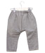 A Grey Casual Pants from Les Enfantines in size 12-18M for girl. (Back View)
