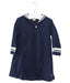 A Navy Long Sleeve Dresses from Petit Bateau in size 12-18M for girl. (Front View)