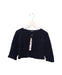 A Navy Cardigans from Les Enfantines in size 12-18M for girl. (Front View)