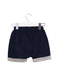 A Navy Shorts from Les Enfantines in size 12-18M for girl. (Back View)