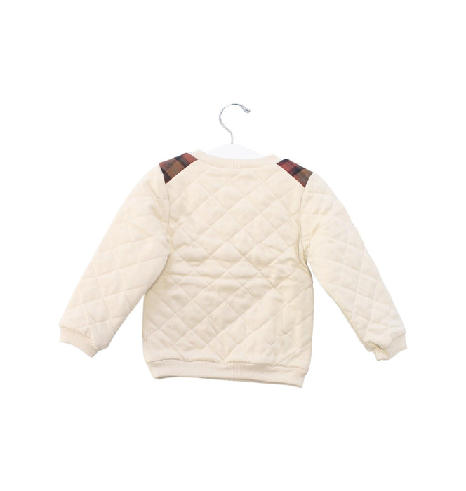 A Ivory Crewneck Sweatshirts from Les Enfantines in size 12-18M for boy. (Back View)