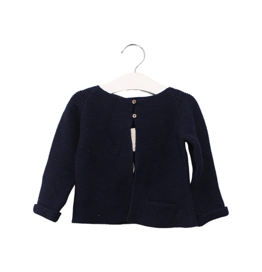 A Navy Cardigans from Les Enfantines in size 18-24M for girl. (Front View)