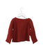 A Red Cardigans from Les Enfantines in size 18-24M for girl. (Back View)
