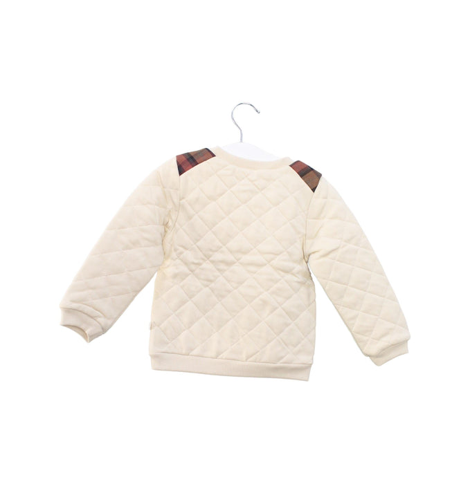 A Ivory Crewneck Sweatshirts from Les Enfantines in size 18-24M for boy. (Back View)