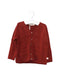 A Red Cardigans from Les Enfantines in size 18-24M for neutral. (Front View)
