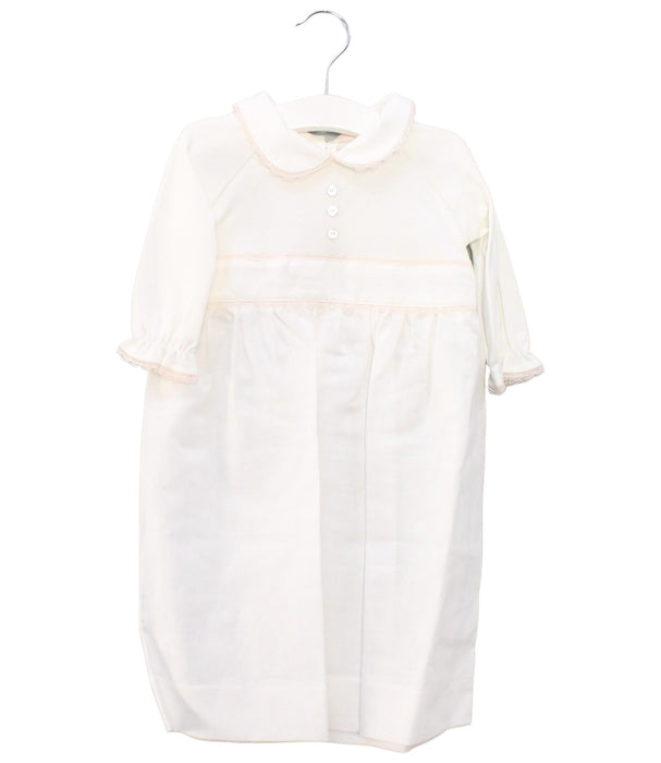 A White Long Sleeve Dresses from Les Enfantines in size 6-12M for girl. (Front View)