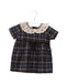 A Brown Short Sleeve Dresses from Siseo Olive in size 0-3M for girl. (Front View)