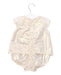 A Gold Short Sleeve Bodysuits from Siseo Olive in size 0-3M for girl. (Back View)