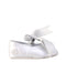A Silver Flats from Ralph Lauren in size 3-6M for girl. (Back View)