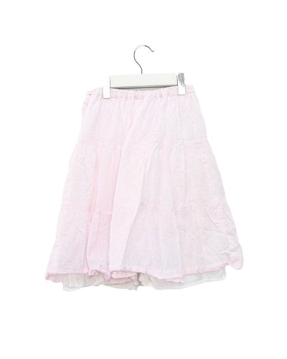 A Pink Long Skirts from Bonpoint in size 6T for girl. (Back View)