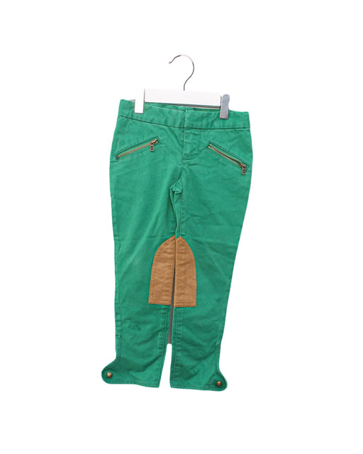 A Green Casual Pants from Ralph Lauren in size 4T for boy. (Front View)