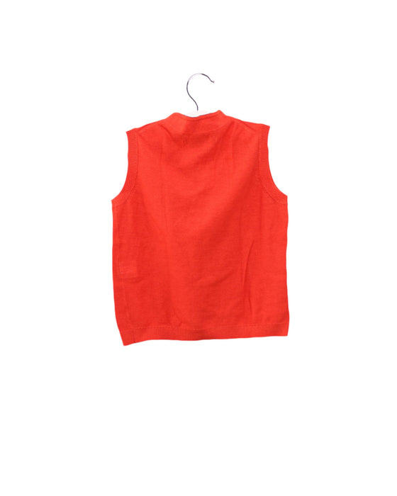 A Orange Sleeveless Tops from Shanghai Tang in size 2T for girl. (Back View)