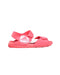 A Pink Sandals from Adidas in size 9Y for girl. (Back View)